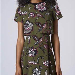 TopShop Floral Cutout Dress